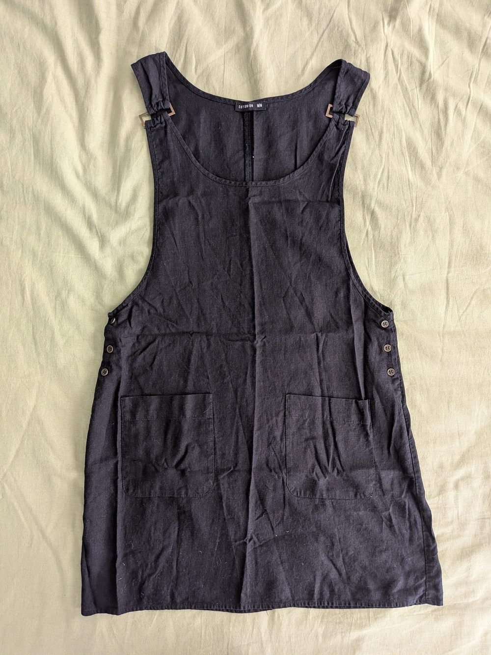 Cotton On Black Sleeveless Pinafore